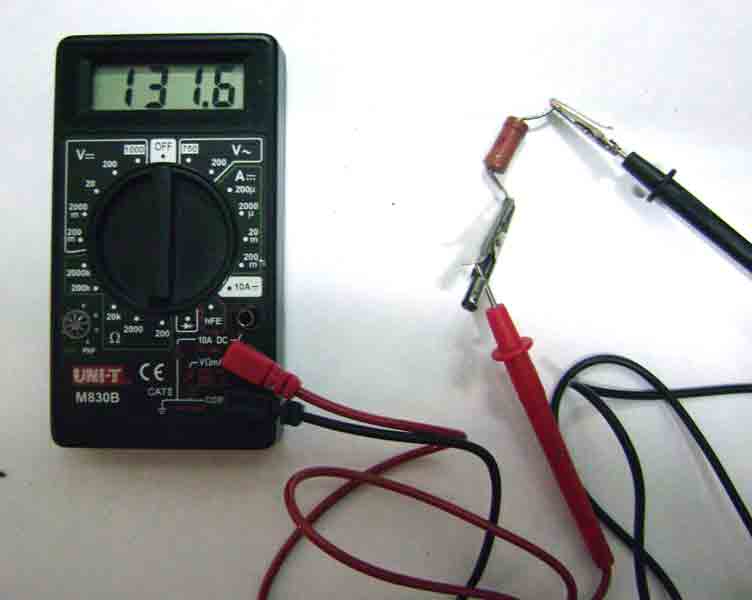 Измерение сопротивления резисторов.
